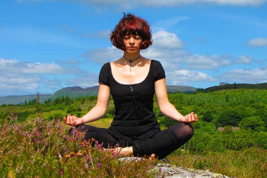 Meditation on hillside at Ardnahoo Leitrim